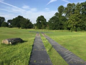 Long distance ground protection route installed across school grounds at Hall Grove School
