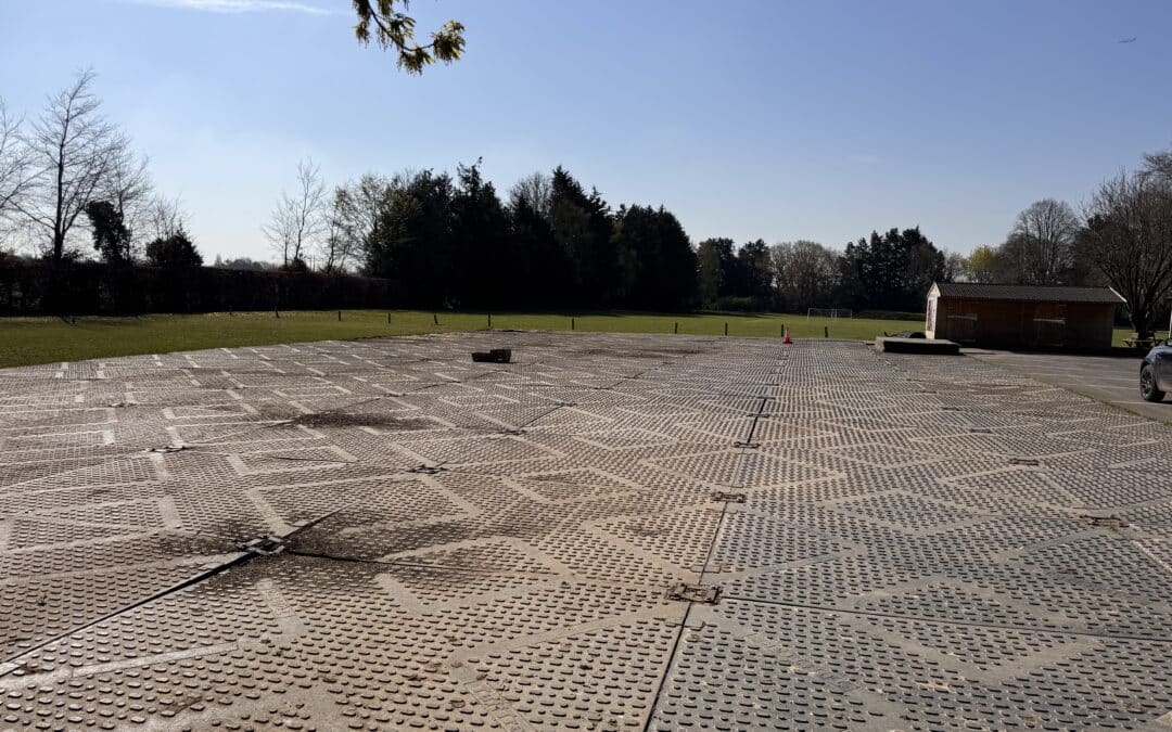 Temporary Overflow Car Park at Claires Court Junior School
